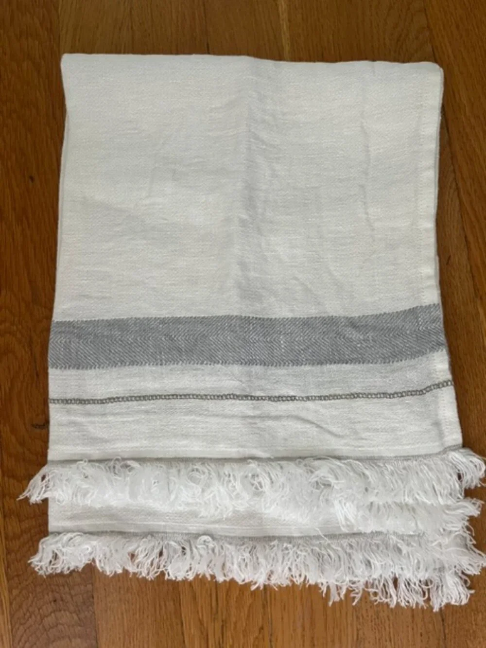 Libeco The Belgian Linen Towel Oyste Stripe 25